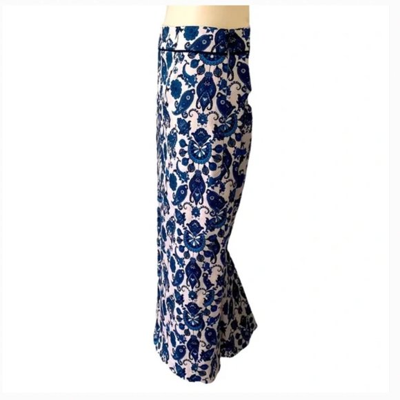 Ted Baker Madisyn blue paisley pencil skirt size 0 nwt - Picture 5 of 10